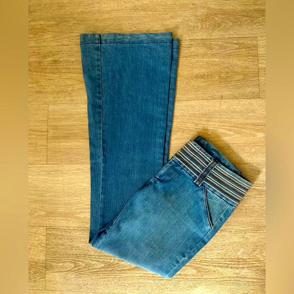 Alice + Olivia Low Rise Wide Leg Denim Jeans | New with out tag| early 2000s - Picture 3 of 7
